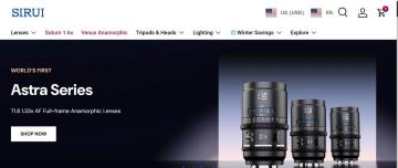 UP To 70% OFF Entire Order on SIRUI