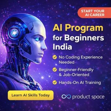 AI Program for Beginners in India - Product Space