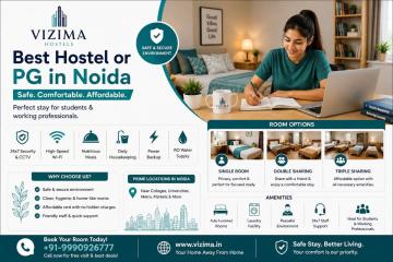 Best Hostel or PG in Noida | Safe & Comfortable Stay for Students