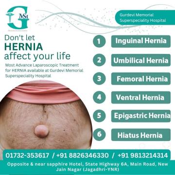 Expert Hernia Specialists in Yamunanagar- Gurdevi Memorial Hospital