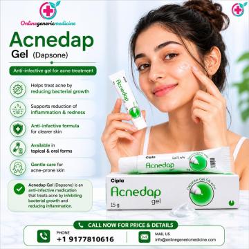 Acnedap Gel (Dapsone) | Check Uses, Dosage & Benefits at OnlineGenericMedicine