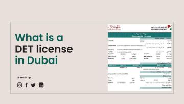 What is a DET license in Dubai