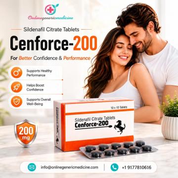 Cenforce 200 (Sildenafil Citrate) | Sildenafil Tablets OnlineGenericMedicine