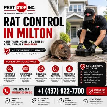 Professional Pest Control Services in Milton, ON | Pest Stop Inc.