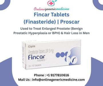 Buy Fincar Tablet (Finasteride) | Proscar | onlinegenericmedicine