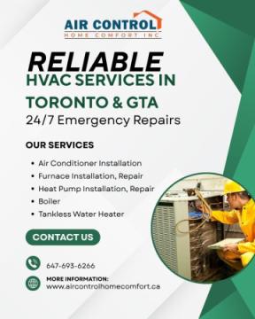 Reliable HVAC Services in Toronto & GTA – 24/7 Emergency Repairs