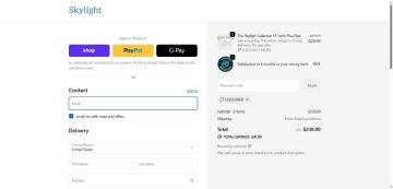 15% OFF + Free shipping Skylight Calendars