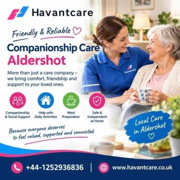 Companionship Care Aldershot for Seniors at Home