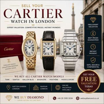 Sell Cartier Watches in London - Get the Best Price & Free Valuation