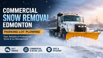 Commercial Snow Removal Edmonton | Parking Lot Plowing