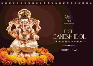 Best Ganesh Idol Online at Ekaa Handicrafts: Shop Now!