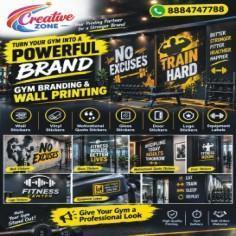 Complete Printing Services for Gym Fitness Center, Creative Zone ID cards | 600