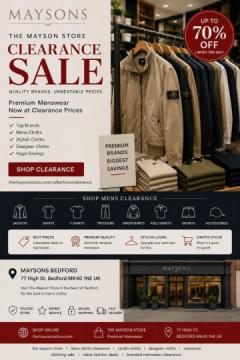 Men's Clothing Clearance Sale | Designer Menswear | The Maysons Store