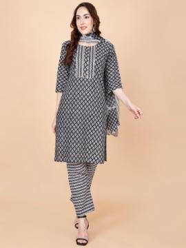 Pretty Lady Cotton Block Print Dupatta at ₹399 – Order Online Now