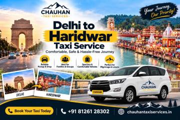 Travel from Delhi to Haridwar with your plans in place—contact Chauhan Taxi Services to enquire