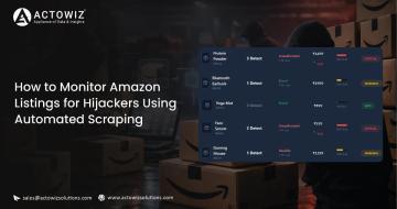 Monitor Amazon Listings for Hijackers Using Automated Scraping | Actowiz