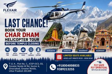 Do Dham Yatra by Helicopter Same Day | Trusted Helicopter Tour