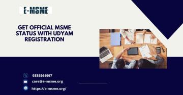 Get Official MSME Status with Udyam Registration