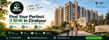 Top-Floor 3 BHK in Zirakpur with Open Views