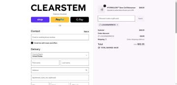 15% OFF All Orders on CLEARSTEM