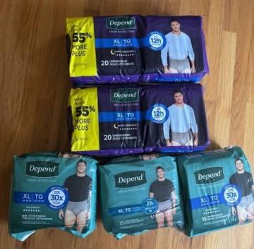 Diapers, Briefs and Pads