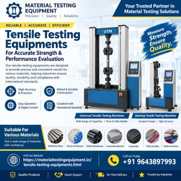 Tensile Testing Equipment Manufacturer in Delhi