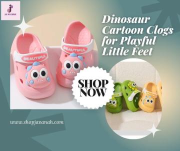 Dino-Fun Summer Kids Shoes — Dinosaur Cartoon Clogs for Playful Little Feet