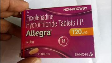 Allegra 120mg (Fexofenadine) Medicine For Allergy Infection