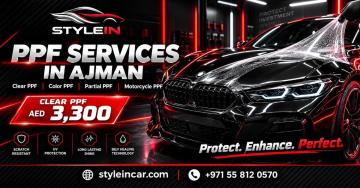 Ppf Services In Ajman | Clear Ppf Aed 3,300, Color Ppf Aed 3,999 | Styleincar