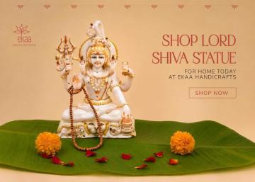 Shop Lord Shiva Statue For Home Today at Ekaa Handicrafts!