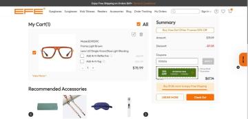 25% OFF Site-wide on EFE Glasses