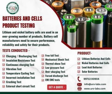 Batteries and Cells Testing Labs in India