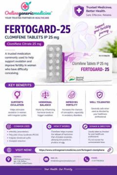 Fertogard-25 Fertility Support Tablets for Women | Online Generic Medicine