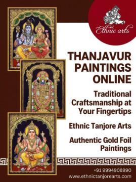 Thanjavur Paintings in Chennai | Ethnic Tanjore Arts