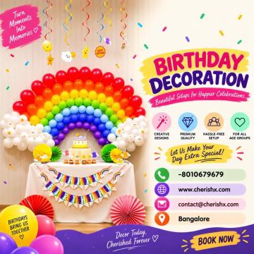 Superhero Birthday Party Decoration in Bangalore