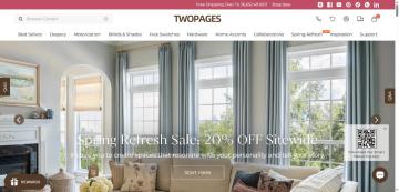 30% OFF Site-wide on TWOPAGES CURTAINS