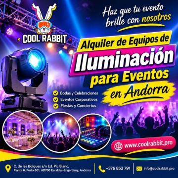 Alquiler de Equipos de Iluminación para Eventos en Andorra – Cool Rabbit