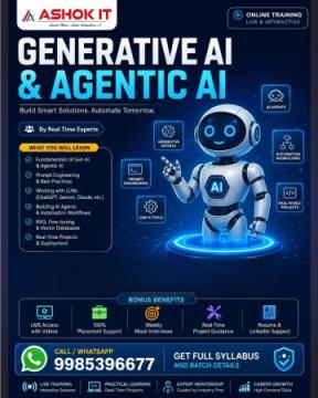No1 Generative AI and Agentic AI Online Training In Hyderabad