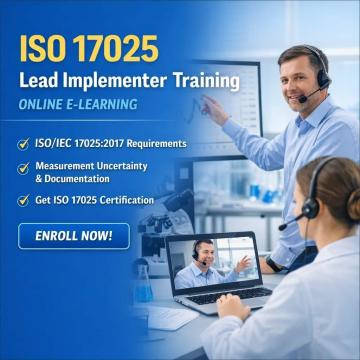 ISO 17025 Lead Implementer Training- Enrol Now