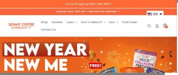 Skinny Coffee SuperBoost: Up To 80% OFF Your Order + Free Shipping & Gift