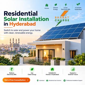Bharat Charge: Residential Solar Installation in Hyderabad, India