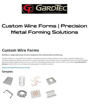 Custom Wire Forms Manufacturer | Engineered Wire Parts – GardTec