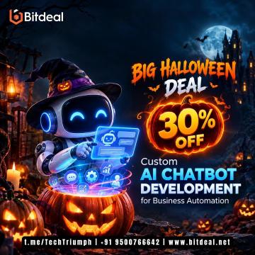BIG HALLOWEEN DEAL: 30% OFF Custom AI Chatbot Development for Business Automation