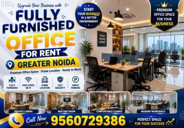 Ready to Move! Fully Furnished Office for Rent in Greater Noida