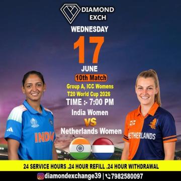 Diamond Exchange India Women vs Netherlands Women Clash.