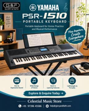 Explore Yamaha PSR I510 Portable Keyboard