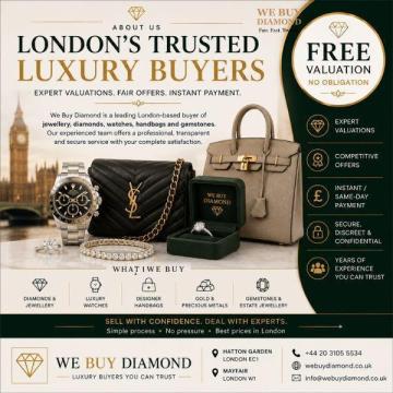 Trusted Jewellery & Luxury Buyers in London - Free Valuation & Instant Offers