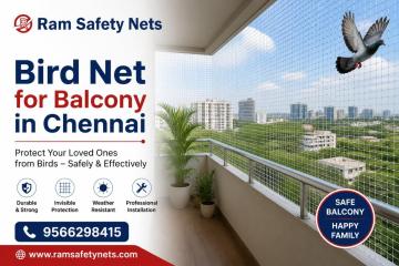 Bird Net for Balcony in Chennai | Ram Safety Nets