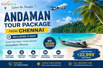 Andaman Tour Package from Chennai Including Flight