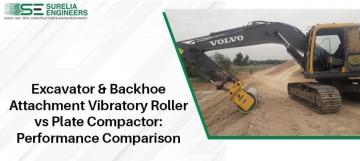 Vibratory Roller Attachment for Excavator & Backhoe | Surelia Eng.